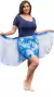 Conjunto Praia Mikaela -Maiô e Saída de Praia com Short - Rose Fitness