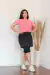 Conjunto Laís-Short Saia e T-Shirt
