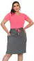 Conjunto Manuela-Saia Short com T-Shirt - Rose Fitness
