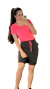 Conjunto Ester Chiclete- Saia Short e T-Shirt - comprar online