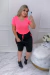 Imagem do Conjunto Ester Chiclete- Saia Short e T-Shirt