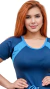 Conjunto Isadora Azul - Saia Short e Blusa - tienda online