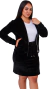 Conjunto Brenda- Saia e Jaqueta Preta - Rose Fitness