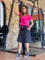 Conjunto Sara - Saia Short e T-Shirt - Rose Fitness