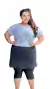Short Saia Lívia Preto Plus Size