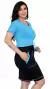 Conjunto Cindy-Saia Short com T-Shirt - Rose Fitness