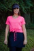 T-shirt rosa chiclete - em ellasfit com elastano - buy online