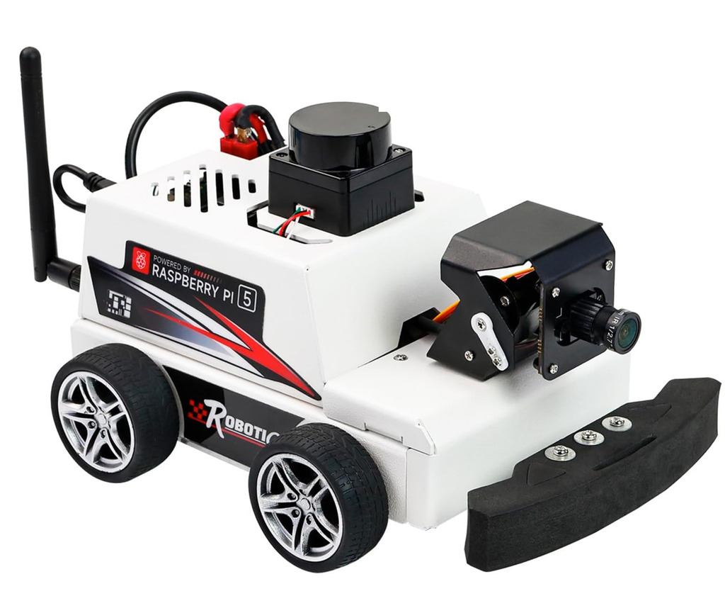 Yahboom MicroROS-Pi5 ROS2 Robot Car for Raspberry Pi 5 8GB , ROS2-HUMBLE + Python3 , Autonomous Driving LiDAR , Stem Education Project