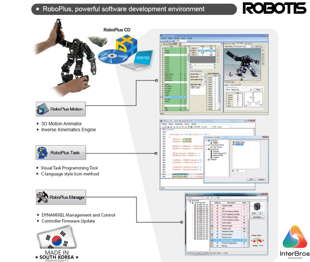 Robotis Bioloid GP Grand Prix Humanoid Robot Developer Kit , Educacional , Idade: 15+ - tienda online