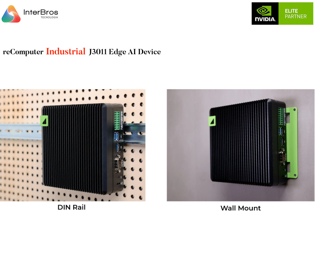 reComputer INDUSTRIAL J3011 Edge AI Device com NVIDIA Jetson Orin Nano 8GB Module 900-13767-0030-000 - comprar online