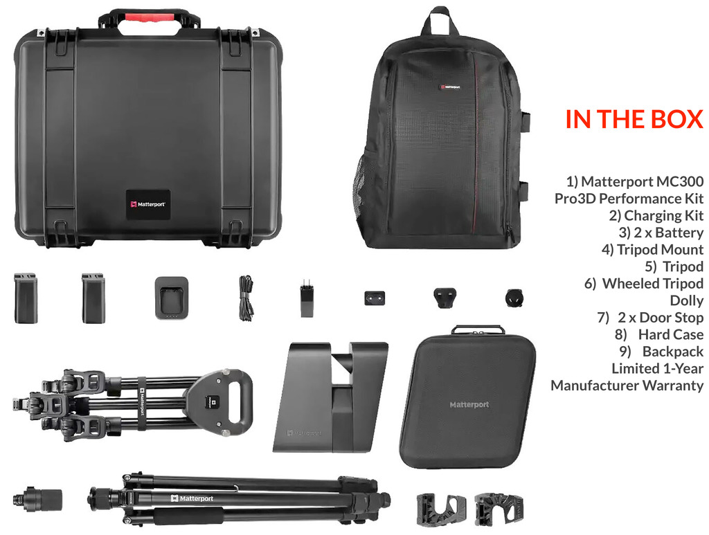 Matterport MC300 Pro3 3D Digital Camera , Lidar Scanner , 134.2 megapixels - (cópia) - buy online