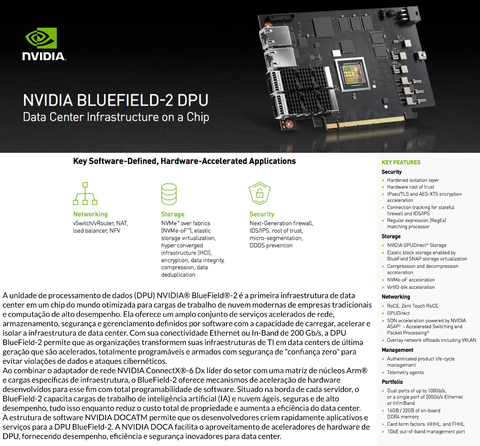 NVIDIA Mellanox BlueField-2 DPU Networking Platform DPU - Loja do Jangão - InterBros