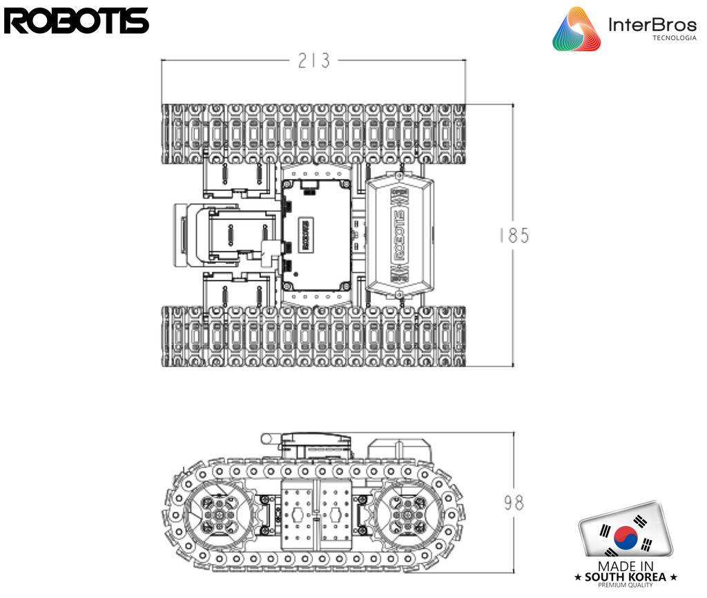 Robotis Steamcup Engineer Robot Kit 2 , Developer Kit , Habilitado para IA , Educacional , Idade: 15+ - Loja do Jangão - InterBros