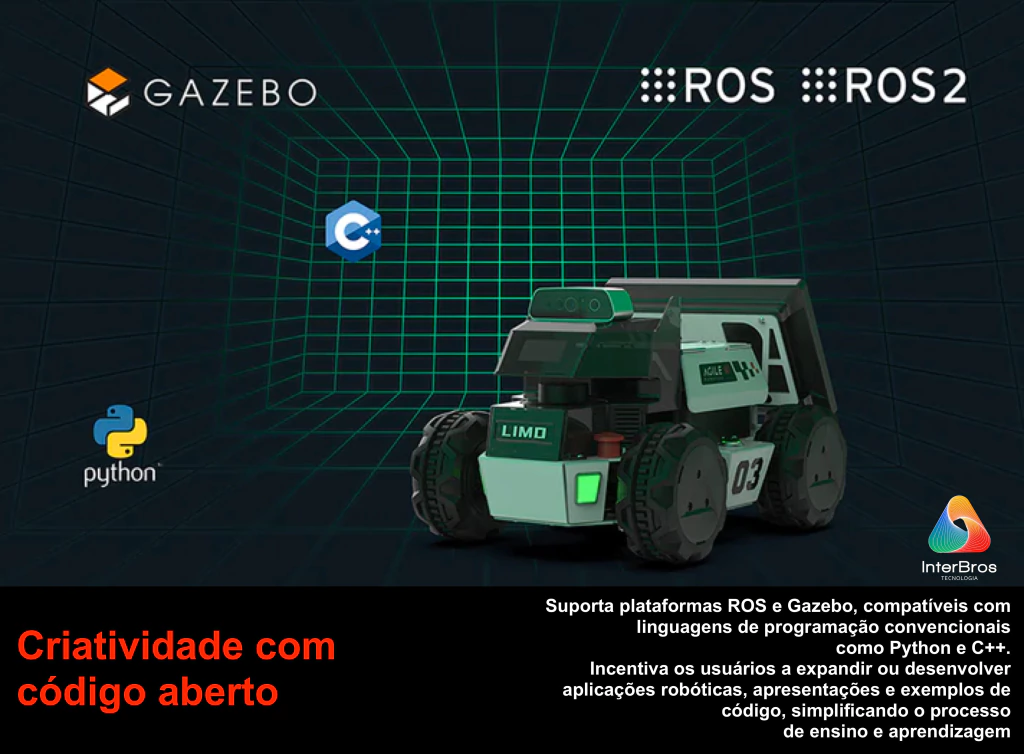 Image of Agilex LIMO , Open-Source Mobile Robot (ROS compatible) , Autonomous 4X4 Mobile Robot , Artificial Intelligence , Educacional , Pesquisa , Competição , +12 anos