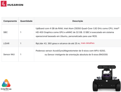 Husarion ROSbot 2 PRO Autonomous, Open Source Robot Platform - online store