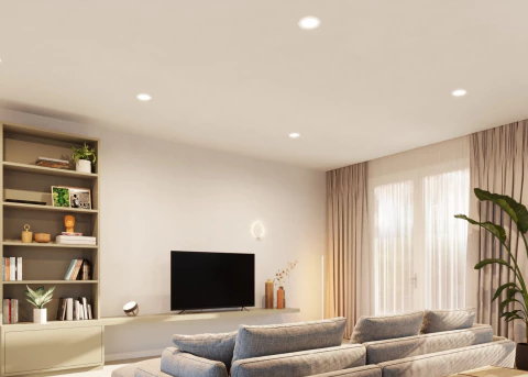Imagen de Philips Hue White and Color Ambiance Bluetooth | Dimmable LED Smart Retrofit Recessed Downlight 5/6" l 2ª Geração | Luminária Spot de Teto de Embutir l Fluxo Luminoso 1,100 lumens | Luminária Spot de Teto de Embutir | Compatível com a Alexa, Apple Homekit & Google Assistant | 4-Pack