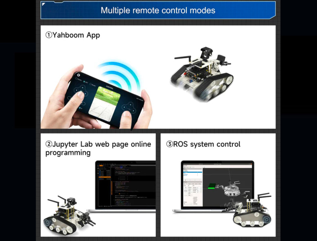 Yahboom Transbot SE ROS Robot, Python Programming, HD Camera, NVIDIA Jetson NANO 4GB B01 , 945-13450-0000-000 - Loja do Jangão - InterBros