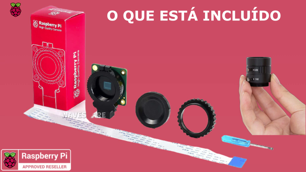 Raspberry Pi High Quality Câmera 12.3mp | Sensor Sony IMX477 de 12,3 megapixels - online store
