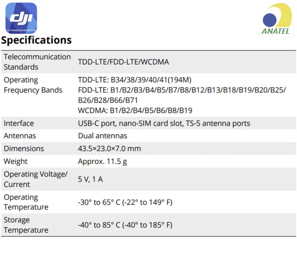 DJI Cellular Dongle 2 en internet