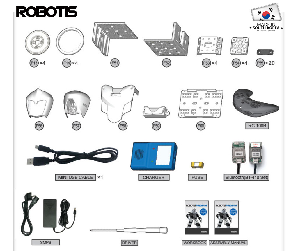 Imagen de Robotis Bioloid Premium Robot Developer Kit , Educacional , Idade: 15+