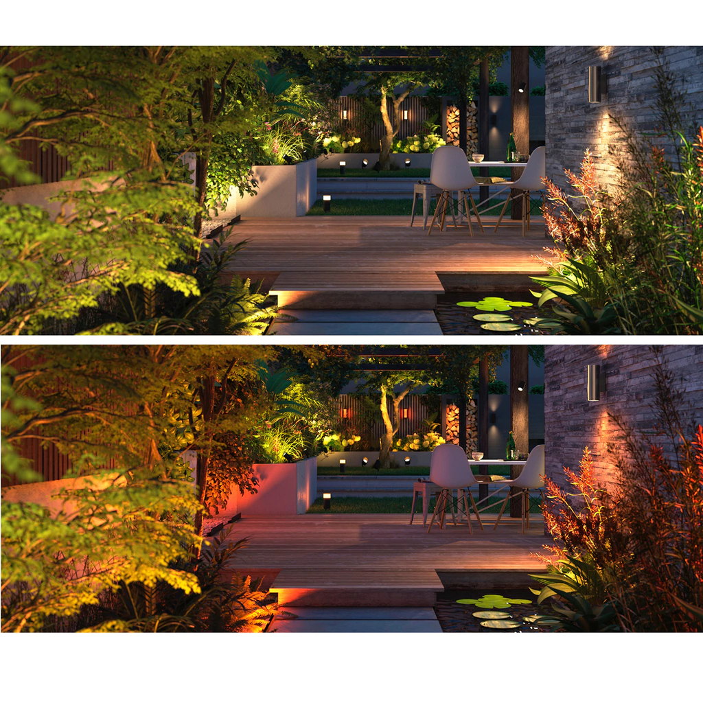Image of Philips Hue Amarant l Outdoor Light Bar l LED Wall Floodlight l Luminária Inteligente Outdoor de Piso l + Sensor de Presença l Alto Fluxo Luminoso de até 2.800 lumen l LED Integrado l Sem Fonte de Energia l Compatível com Alexa, Apple Homekit & Google Assistant l Requer Hue Bridge