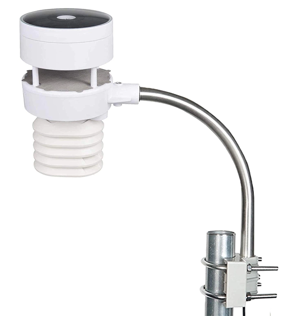 Ambient Weather WS-5000 Estação Metereológica Ultrassônica WiFi | Sensor Detector de Raios e Tempestades | Case Outdoor de Proteção para o Higrômetro | Alcance de 300 metros | Compatível com Alexa e Google | Internet Conectada en internet