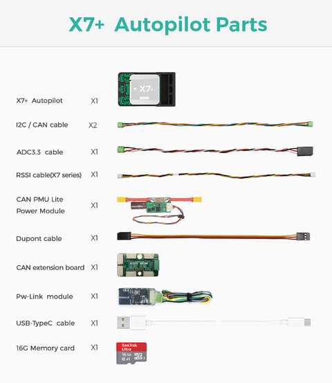 CUAV X7+ Flight Controller | Autopilot For PX4&APM Drone Hardware