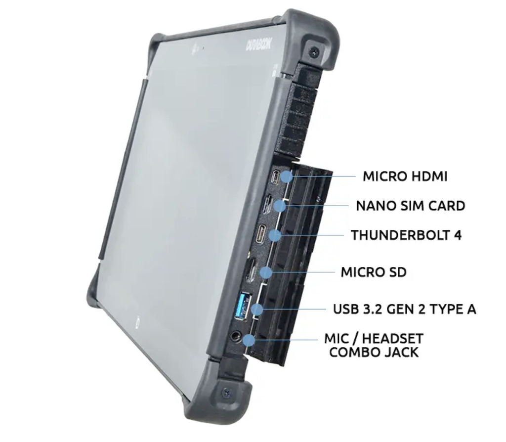 Imagem do Durabook R11L Rugged Tablet Industrial Robusto Touch, 12th Gen Intel Pentium Gold Processor 8505 , 11.6" FHD (1920 x 1080) LCD Display, Configurável