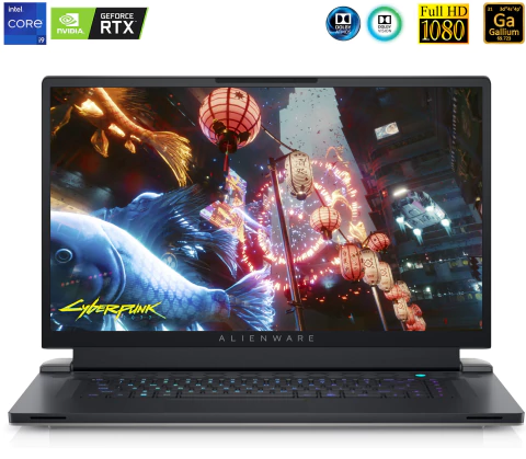 Alienware x17 R2 Gaming Laptop QHD Display l Cor Lunar Light l 1.5 - 5.0 GHz Intel Core i9-12900 H (12th Gen) l 17.3" 1920x1080 480 Hz FHD Display l 64 GB DDR5 RAM l 2 TB RAID NVMe SSD l NVIDIA® GeForce RTX™ 3080 (16 GB GDDR6) l Cryo Tech Cooler l Alienware's CherryMX l Windows 11 Home