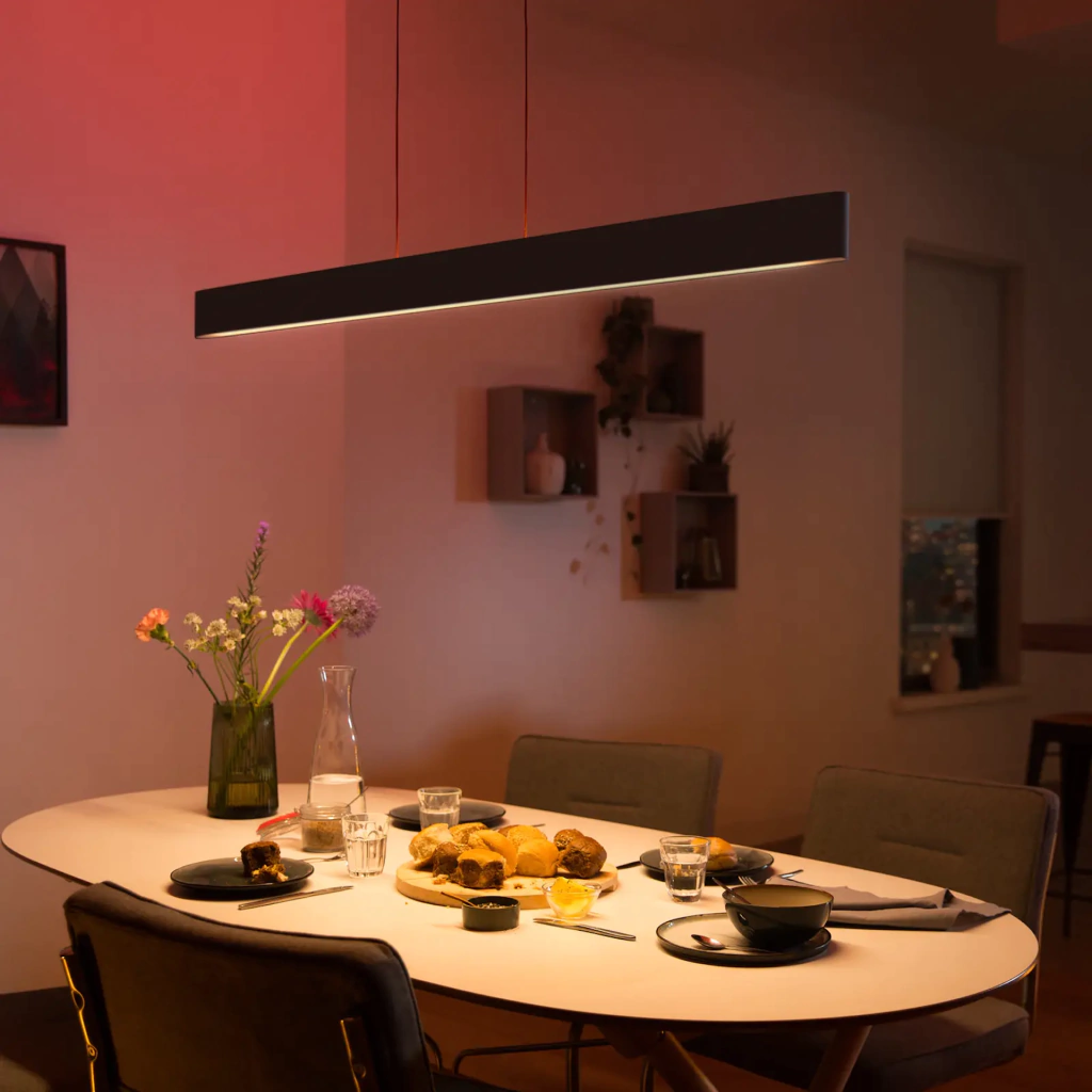 Philips Hue White & Color Ambiance Ensis Pendant Light l Luminária Pendente Inteligente l Bluetooth e WiFi l Poderosíssimo Fluxo Luminoso 5.500 lumen l Ajuste cada Luz Individualmente l Compatível com Alexa, Apple Homekit & Google Assistant | Funciona com Bluetooth e/ou com a Hue Bridge en internet