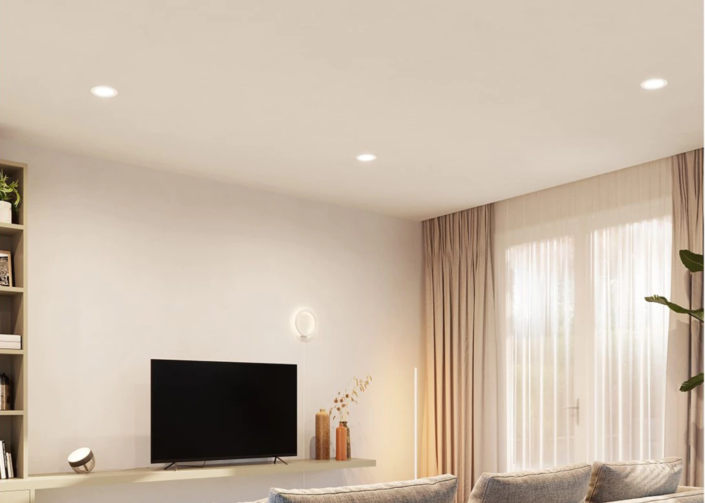 Philips Hue White and Color Ambiance Bluetooth | Dimmable LED Smart Retrofit Recessed Downlight 5/6" l 2ª Geração | Luminária Spot de Teto de Embutir l Fluxo Luminoso 1,100 lumens | Luminária Spot de Teto de Embutir | Compatível com a Alexa, Apple Homekit & Google Assistant | 4-Pack en internet