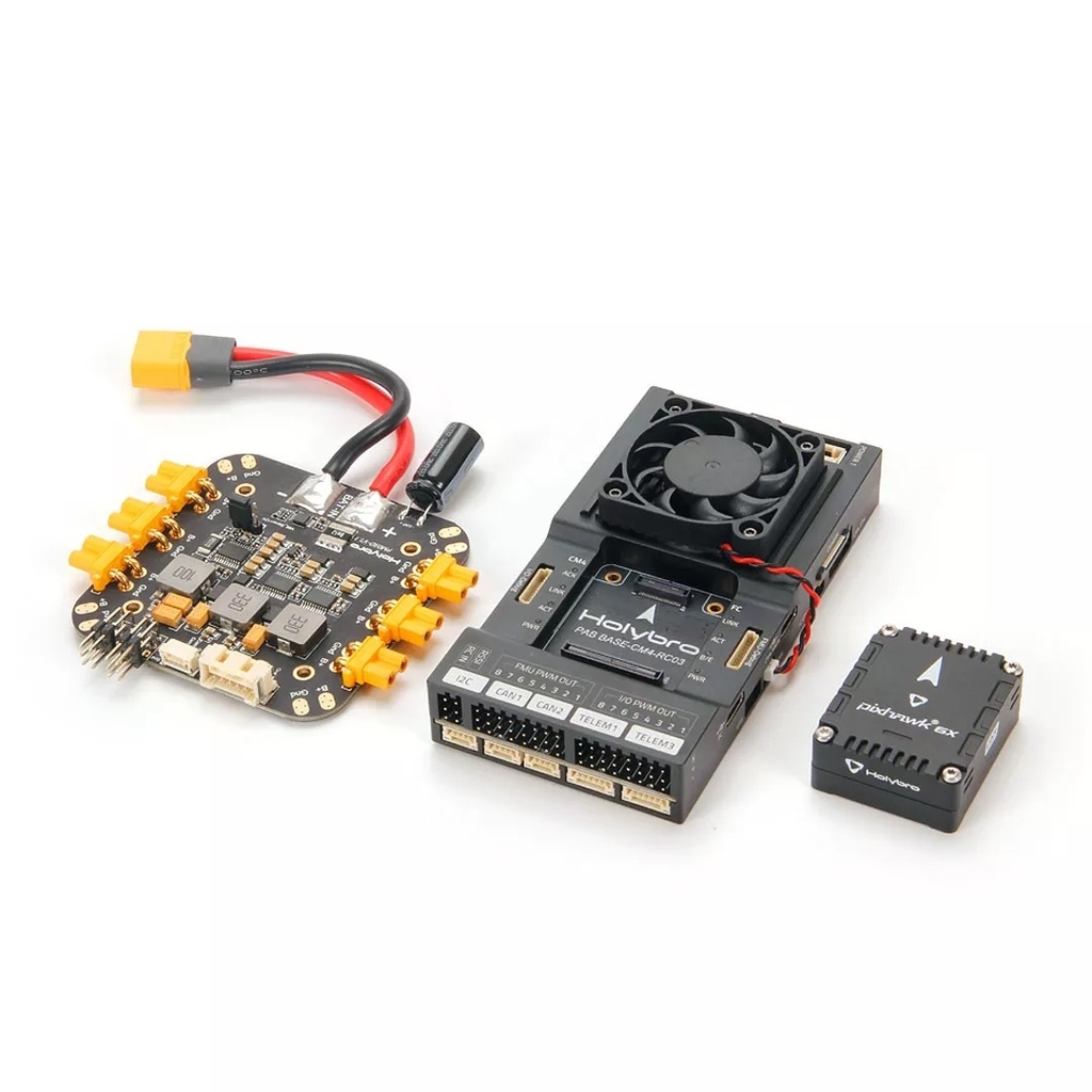 Holybro Pixhawk RPi CM4 Baseboard + Módulo de Potência PM03D , Autopilot Pixhawk 6X , Raspberry Pi CM4 (CM4008032) , 20188 , 20303