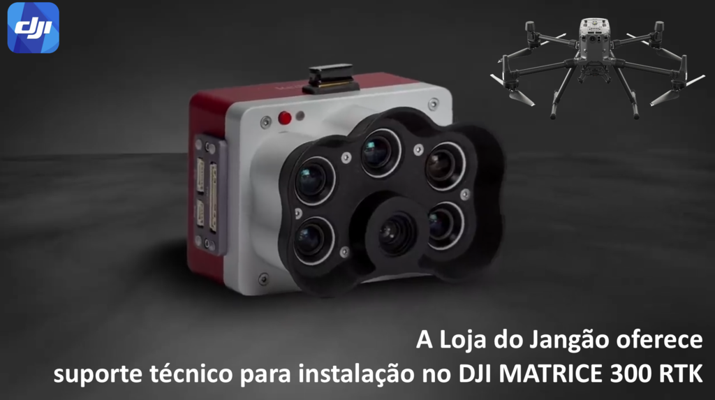 Ageagle MicaSense RedEdge-P Sensor Multispectral l DJI SkyPort Kit l Compatível com Matrice 300 RTK - Loja do Jangão - InterBros