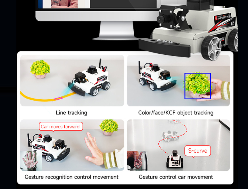 Yahboom MicroROS-Pi5 ROS2 Robot Car for Raspberry Pi 5 8GB , ROS2-HUMBLE + Python3 , Autonomous Driving LiDAR , Stem Education Project - tienda online