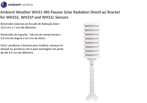 Ambient Weather Estação Metereológica WS-2902 WiFi & Internet Conectada + Sensor de Raios + Sensor de Umidade do Solo - online store