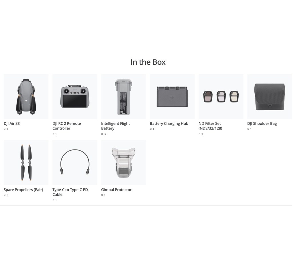 Imagem do DJI Air 3S Fly More Combo Com tela BR , DJI056 ANATEL