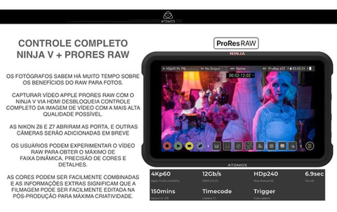 Atomos Ninja V 5" 4K HDMI Recording Monitor - Loja do Jangão - InterBros