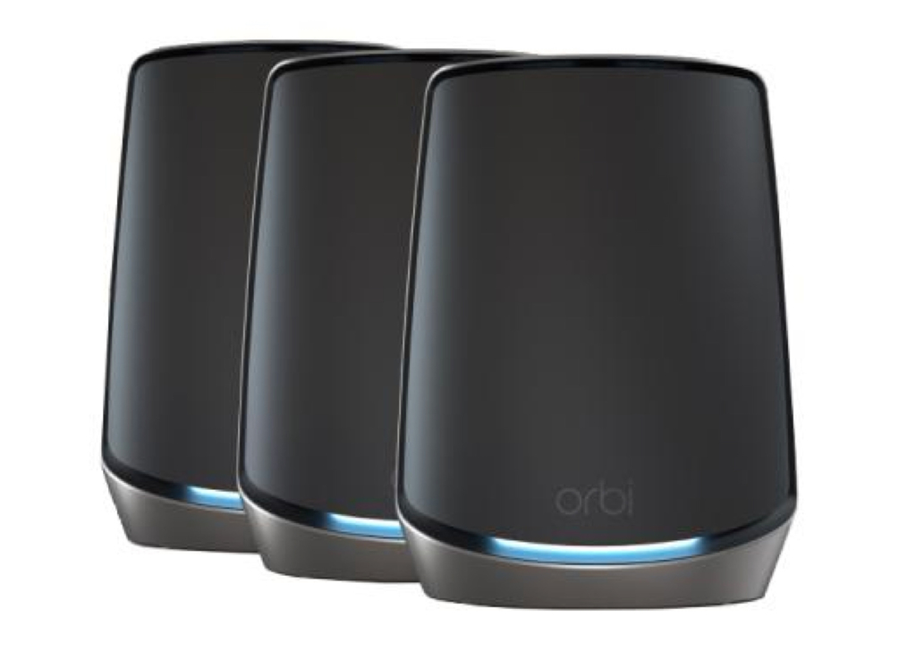 NETGEAR Orbi 860 Series Tri-Band WiFi 6 Mesh System, RBK863SB , 6 Gbps, 10 Gig Port 743m²