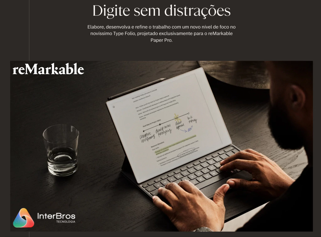 Remarkable Paper Pro , True Color Ink Display + Type Folio + Marker Plus + 6 Tips - (cópia) - comprar online