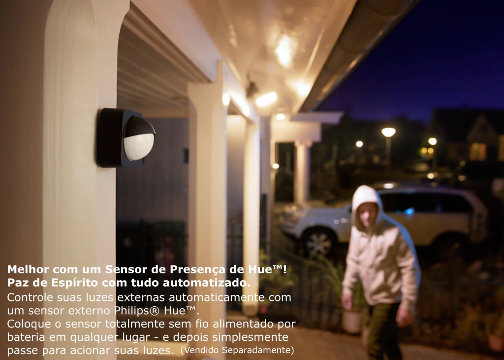 Philips Hue Discover Outdoor Floodlight l Luminária de Parede l Projetor de Segurança l Poderoso Fluxo Luminoso 2.300 lumen l LED Integrado l Compatível com a Alexa, Apple Homekit & Google Assistant | Requer Hue Bridge - comprar online