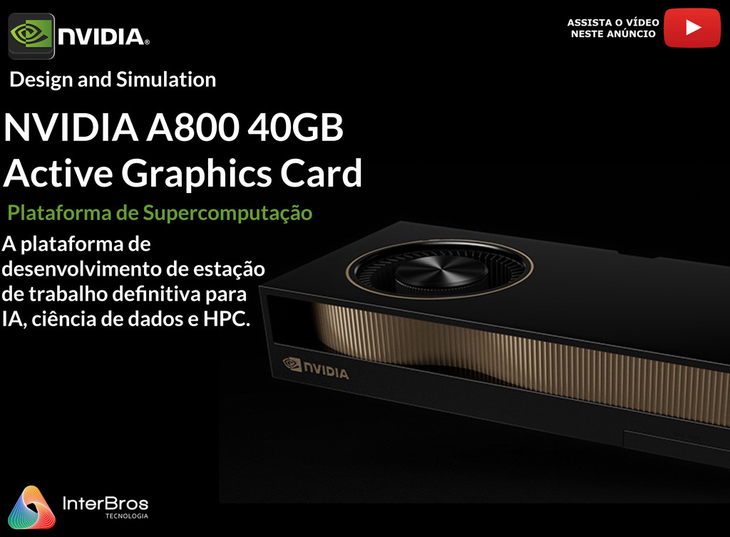 NVIDIA PNY A800 40GB Active Graphics Card , Ampere Architecture , VCNA800-PB40GB - comprar online