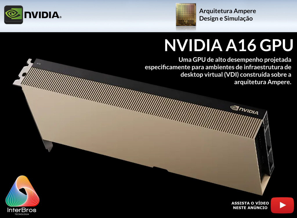 NVIDIA A16 64GB GDDR6 PCIe 4.0 , 900-2G171-0000-100 - comprar online