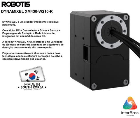 Robotis Dynamixel XM430-W210-R Smart Servo Actuator - Loja do Jangão - InterBros