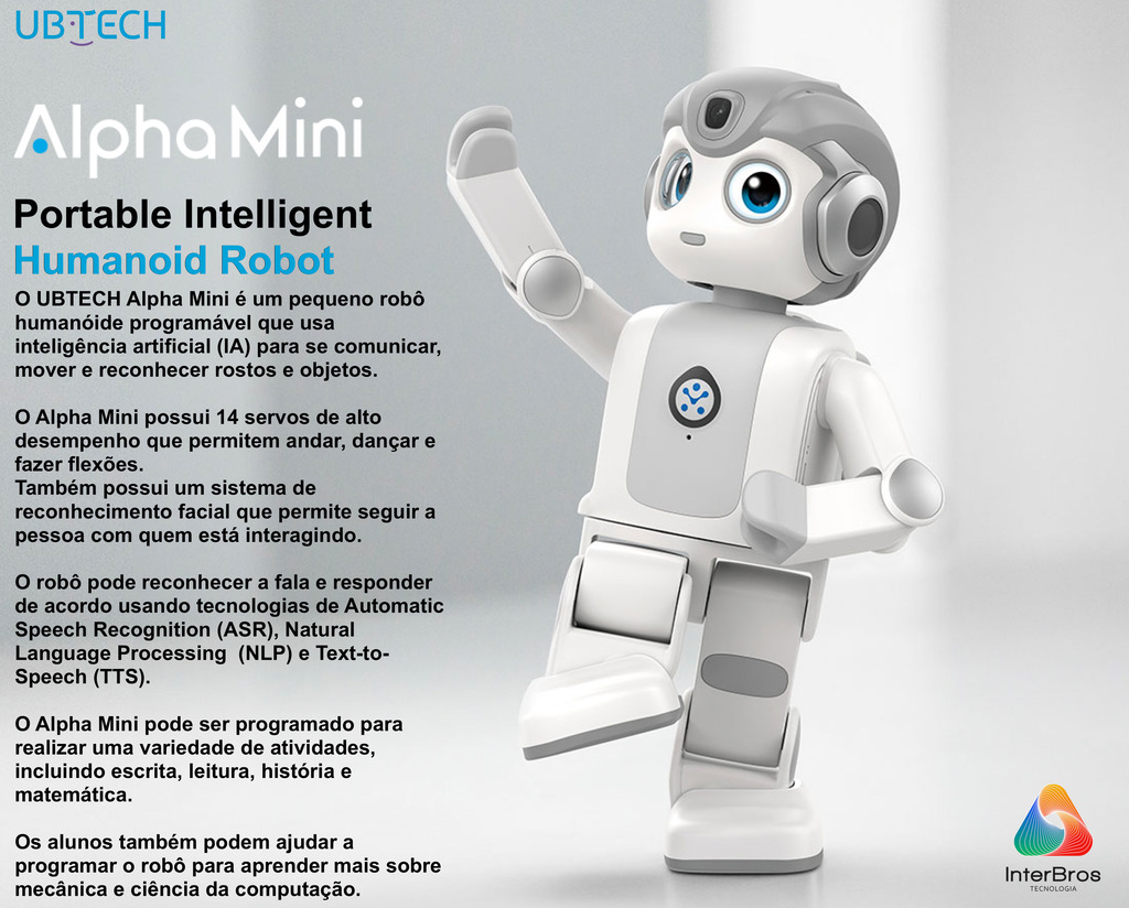 UBTECH Robotics Alpha Mini Humanoid Educational Robot , Robot de Companhia, +9 anos - comprar online