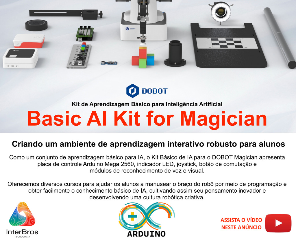 Dobot Basic AI Kit , for Magician Robotic Arm , Kit Básico de IA , Acessório Educacional , +8 anos - comprar online