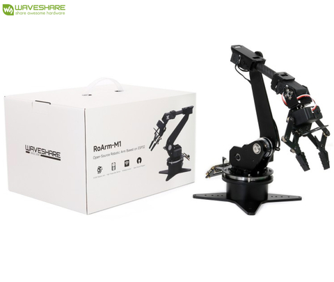 WaveShare RoArm-M1 Desktop Robotic Arm Kit, High-Torque Serial Bus Servo, Based On ESP32, 5-DOF, Supports Wireless Control - comprar online