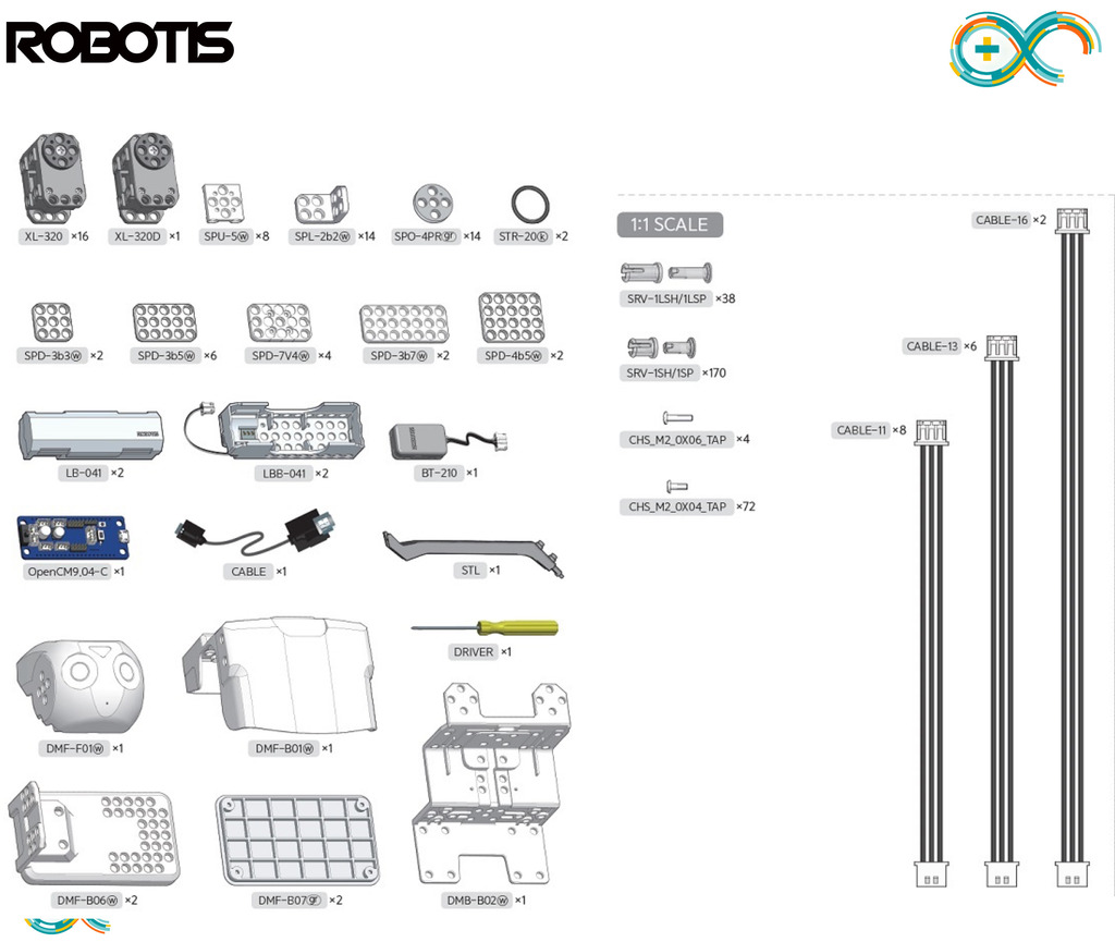 Imagen de ROBOTIS MINI , ARDUINO , Humanoid Robot Developer Kit , Educacional , Idade 10+