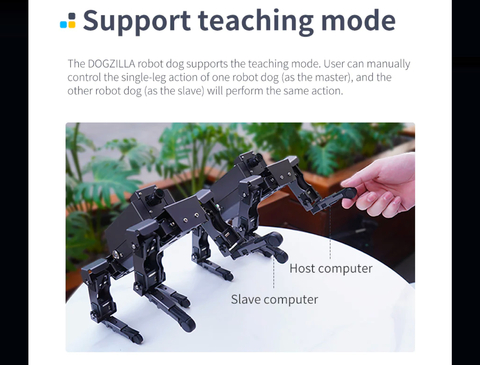 Yahboom 12DOF ROS2 Robot Dog DOGZILLA S2 , AI Vision, Support Lidar Mapping Navigation for Raspberry Pi 4B(Ubuntu 20.04+ROS2) - loja online