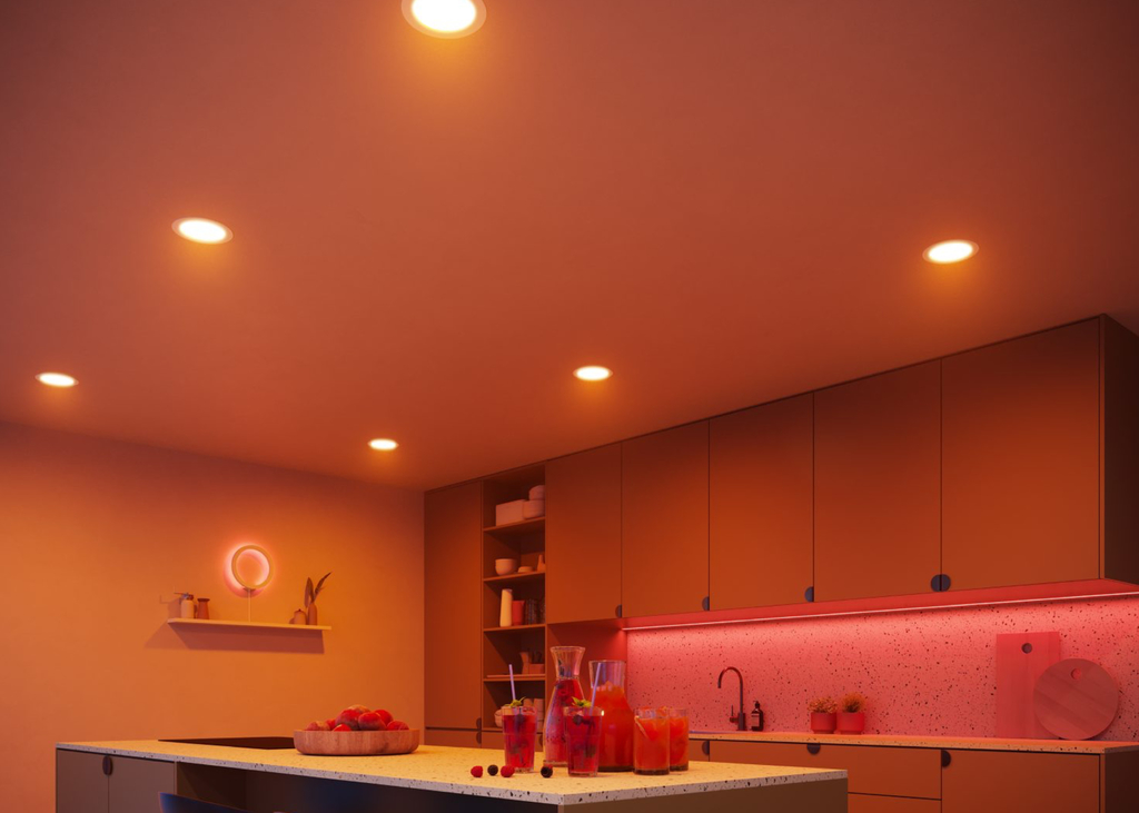Philips Hue White and Color Ambiance Bluetooth | Slim Smart Downlight 5"/6" | 3ª Geração l Luminária Spot Fino de Teto para Embutir l Extra Brilhante 1,200 lumen | Luminária Spot de Teto de Embutir | Compatível com a Alexa, Apple Homekit & Google Assistant na internet