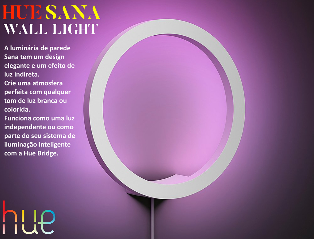 Philips Hue Sana Wall Light Luminária de Parede - comprar online